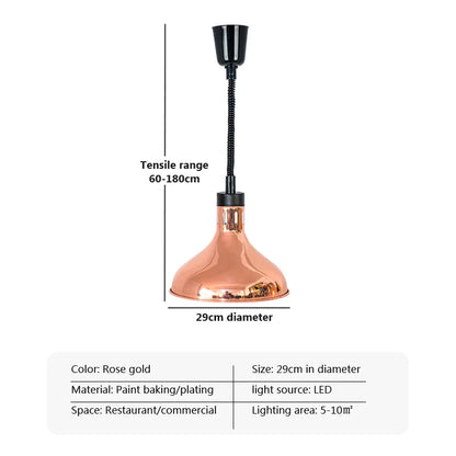 Decorbites™ Elektrische Heizlampe Teleskop-Aufhängung zur Lebensmittelkonservierung für Restaurants