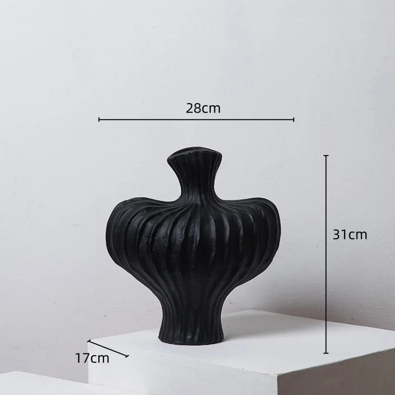 Decorbites™ Fringe Heterophore Vase - Handgefertigte Porzellan-Floralarrangement-Dekoration