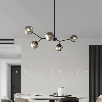 Decorbites™ Graue Lava-Glas-Hängeleuchte LED-Pendellampe Modernes Nordisches Design