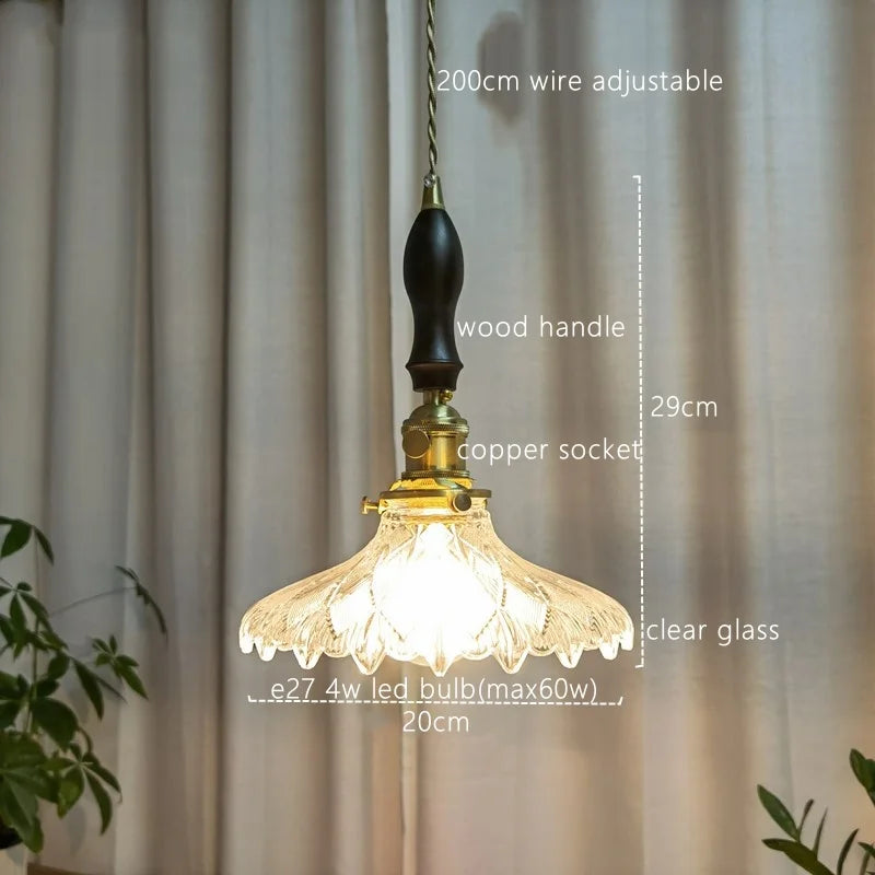 Decorbites™ Japanischer Stil Grüne Glas LED Hängelampe für die Wohnraumausstattung