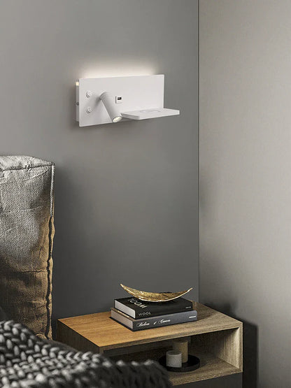 DecorBites™ LED Wall Light with USB Phone Charging - Modern Multipurpose Home Decor