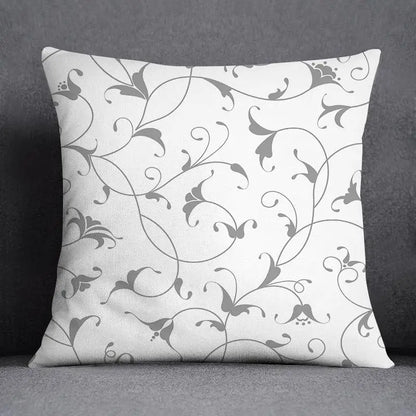 DecorBites™ Geometric Floral Print Lumbar Pillow Case 45X45cm Sofa Cushion Cover
