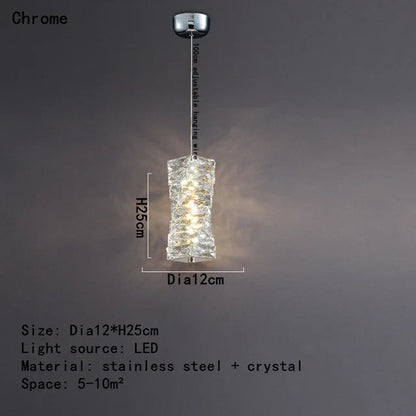 Decorbites™ Kristall-Esszimmertisch-Pendantleuchte: Elegante LED-Dekoration für Kücheninsel, Restaurant, Wohnzimmer