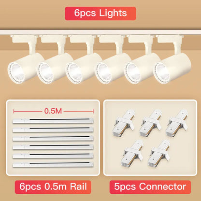 Decorbites™ COB-Hängeleuchter-Schienen-Decken-LED-Scheinwerfer für Wohnzimmer, Laden-Schienenbeleuchtung