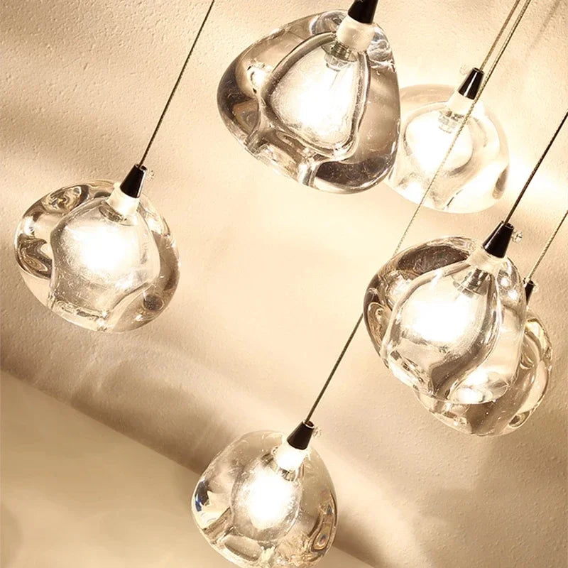 Decorbites™ Kristall-LED-Kronleuchter Wassertropfen-Design Luxus-Kugelleuchte Hängeleuchte