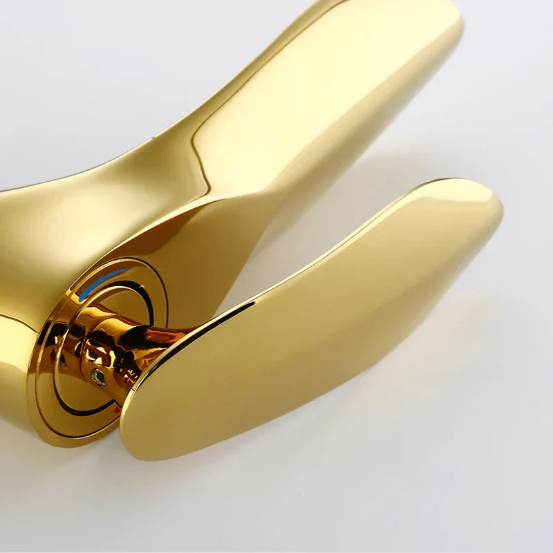 Golden Waterfall Basin Faucet