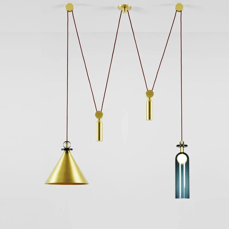 DecorBites™ Industrial Metal Pendant Light Kitchen Adjustable Designer LED Dinning Room Decor