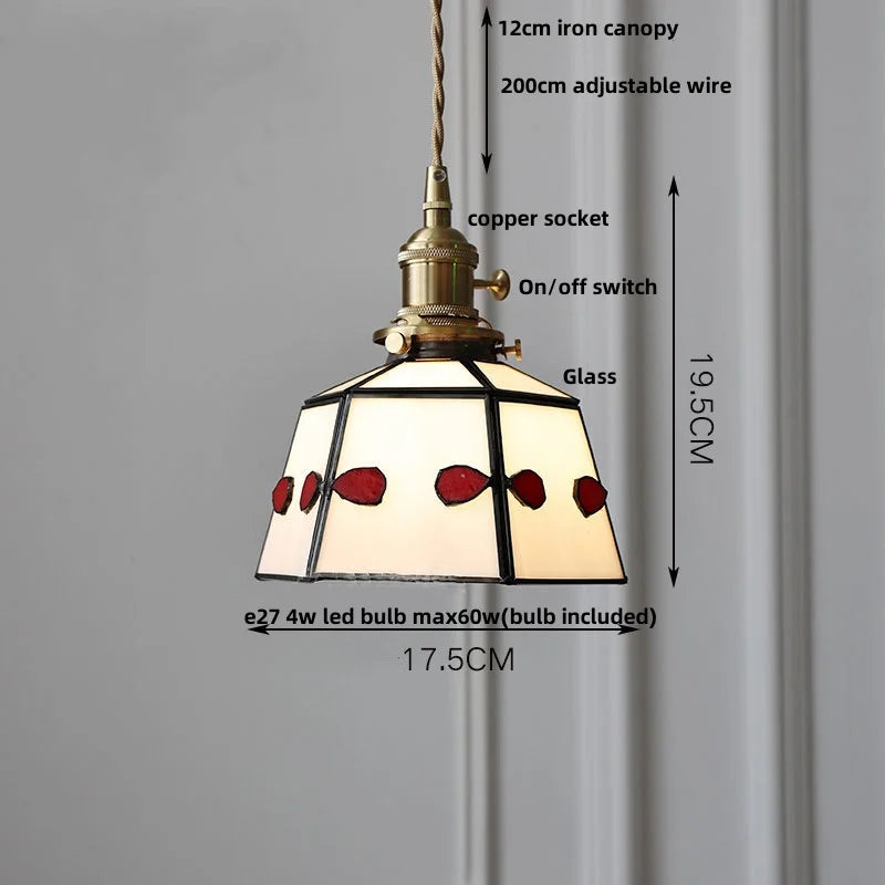 Decorbites™ Bunte Glas Tiffany-Stil LED-Hängeleuchte, moderne Hängelampe