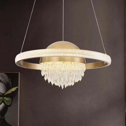 DecorBites™ Crystal Copper Pendant Lights: Elegant Nordic Design for Luxury Dining and Bedroom Décor
