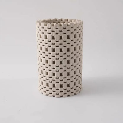 Decorbites™ Geometrische Falten-Keramik-Blumenvasen Heimdekoration Handwerkskunst