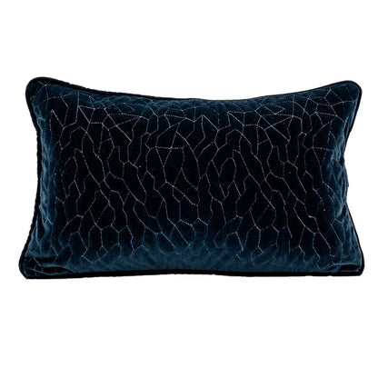 Decorbites™ Lahulpe Marineblaues Samt-Kissenbezug mit Sternenbild-Stickerei, 45x45 cm
