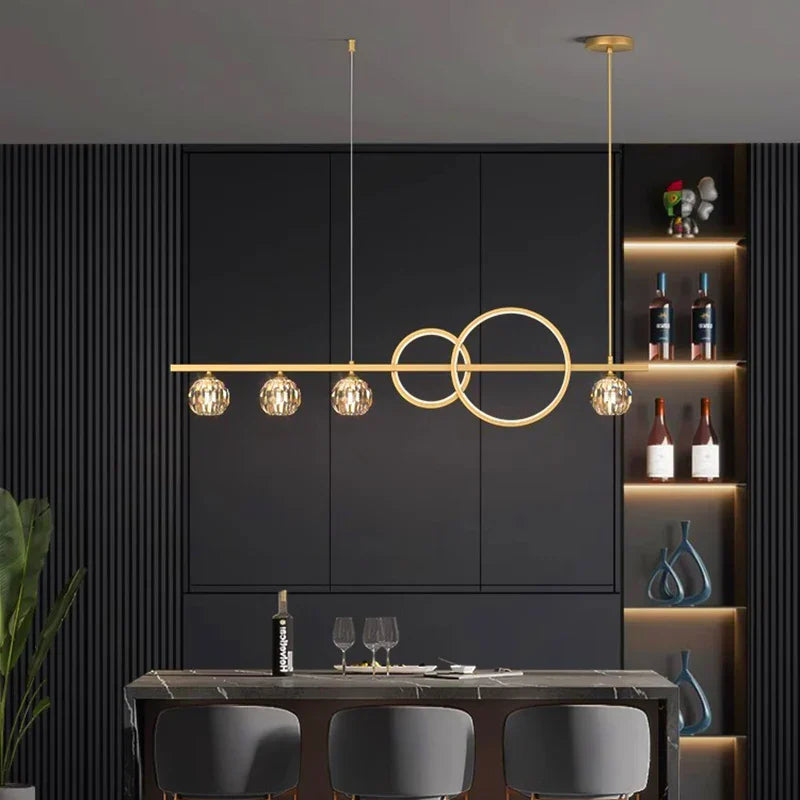Decorbites™ Kristall-Leuchter: Moderne Luxus-Pendelleuchte für Wohnzimmer, Esszimmer, Decken-Dekoration