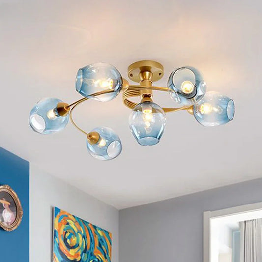 DecorBites™ Glass Ball LED Chandeliers for Room Pendant Lights