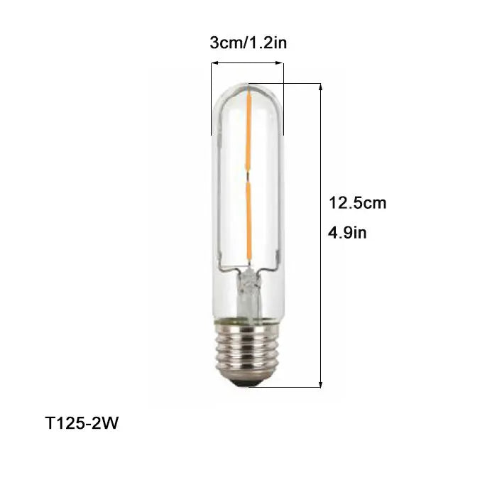 Decorbites™ LED-Filament-Tubus-Edison-Glühbirne 6000K T10 T185 T225 T30 T300 4W 6W 8W