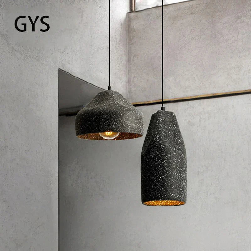 Decorbites™ Industrieller Stil Pendelleuchte, Grau/Schwarz E27 Lampe für Schlafzimmer, Café, Bar