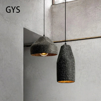 Decorbites™ Industrieller Stil Pendelleuchte, Grau/Schwarz E27 Lampe für Schlafzimmer, Café, Bar