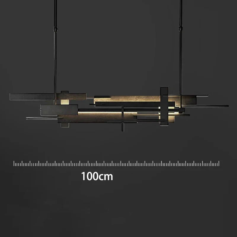 LED Pendant Chandelier Lingte 150cm Black