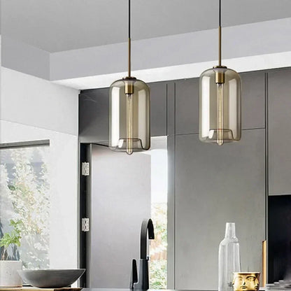 Nordic Multi-Head Glass Pendant Chandelier