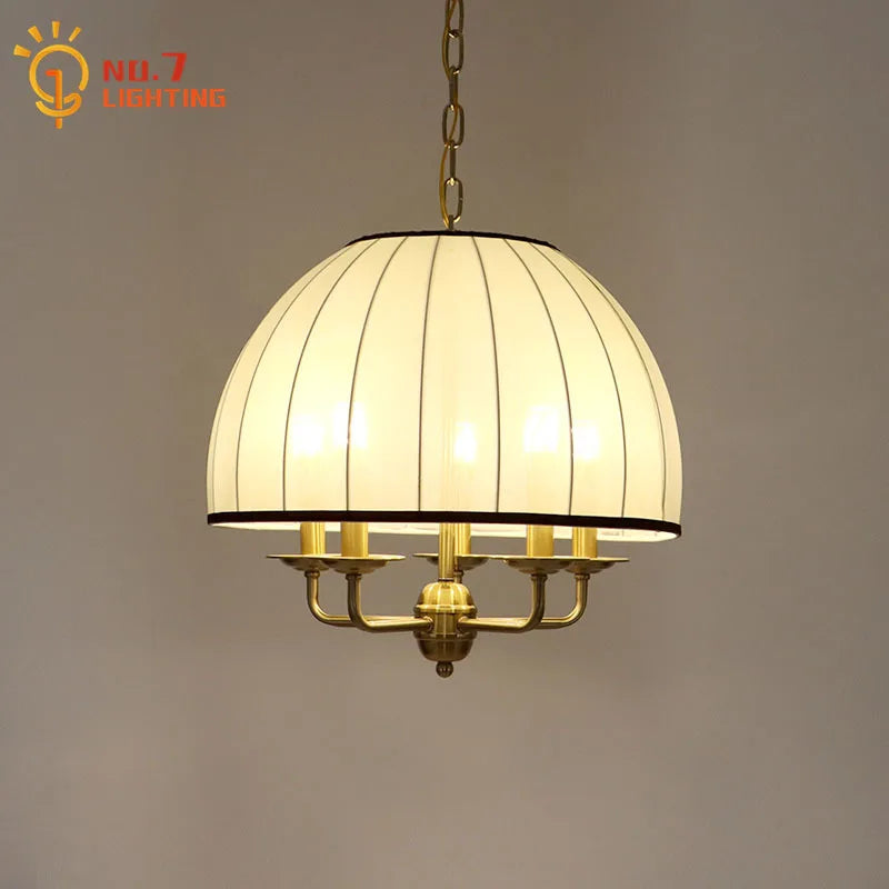 Decorbites™ Creme Neoklassische Pendelleuchte LED E27 Vintage Nordische Hängelampe