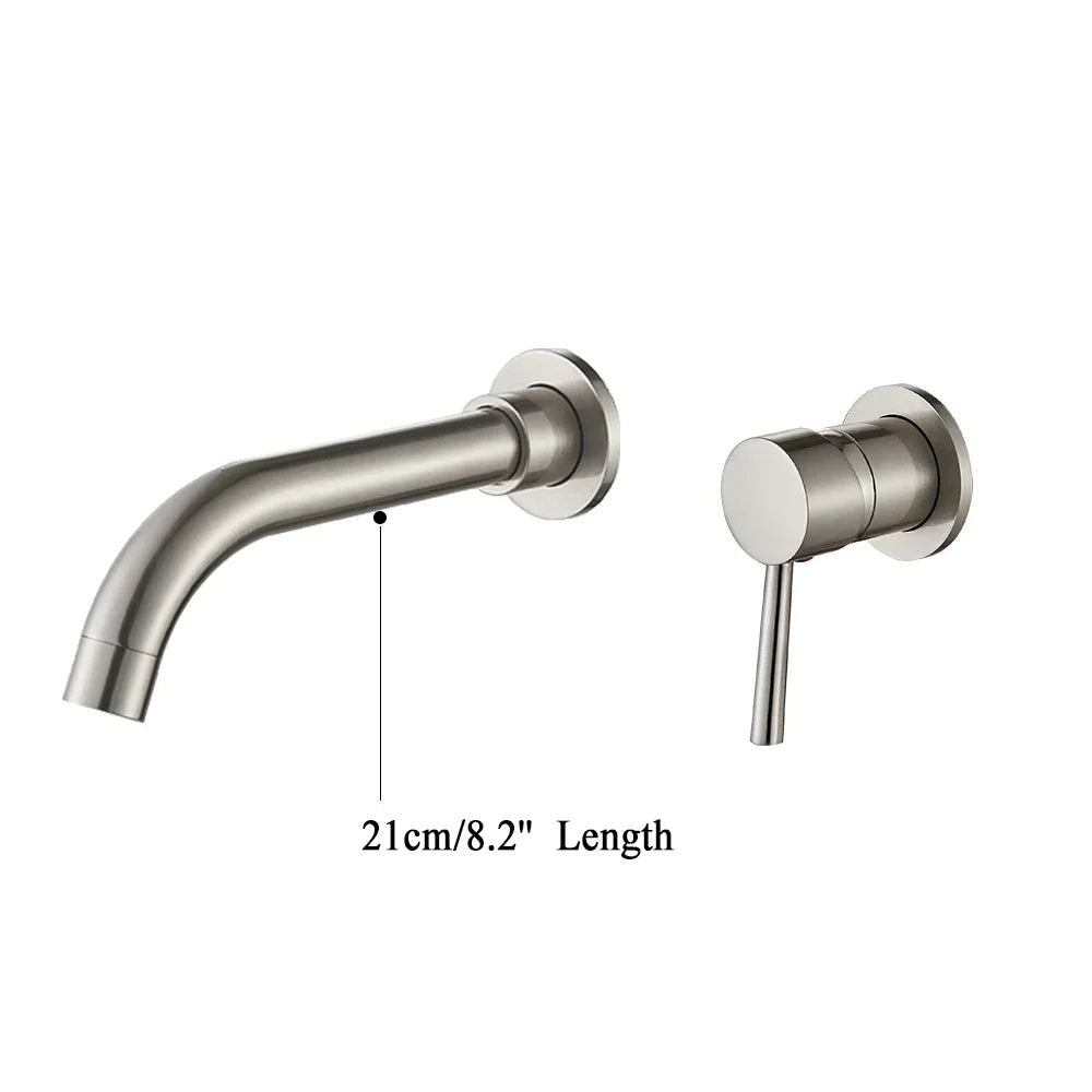 Gold Brass Wall Faucet