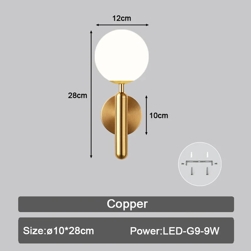 Decorbites™ LED Wandarmatur mit G9-Birnen für Innenbeleuchtung in Schwarz-Gold