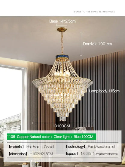 Decorbites™ Kristall-Duplex-Kronleuchter: Modern und elegant für Hotels, Villen und Wohnräume