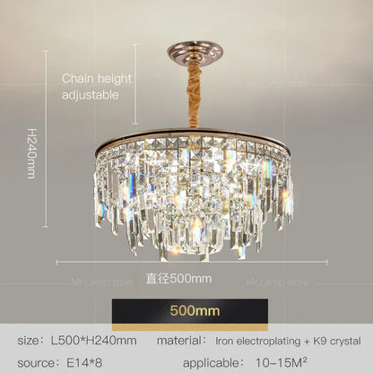 Decorbites™ Kristall-LED-Kronleuchter für Wohnzimmer, Esszimmer und Schlafzimmer – Hochwertige Luxusbeleuchtung