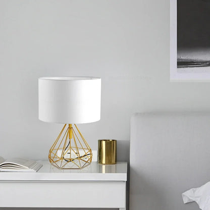 DecorBites™ Geometric Table Lamp: Nordic Retro Design for Home Decor & Study Room Lighting