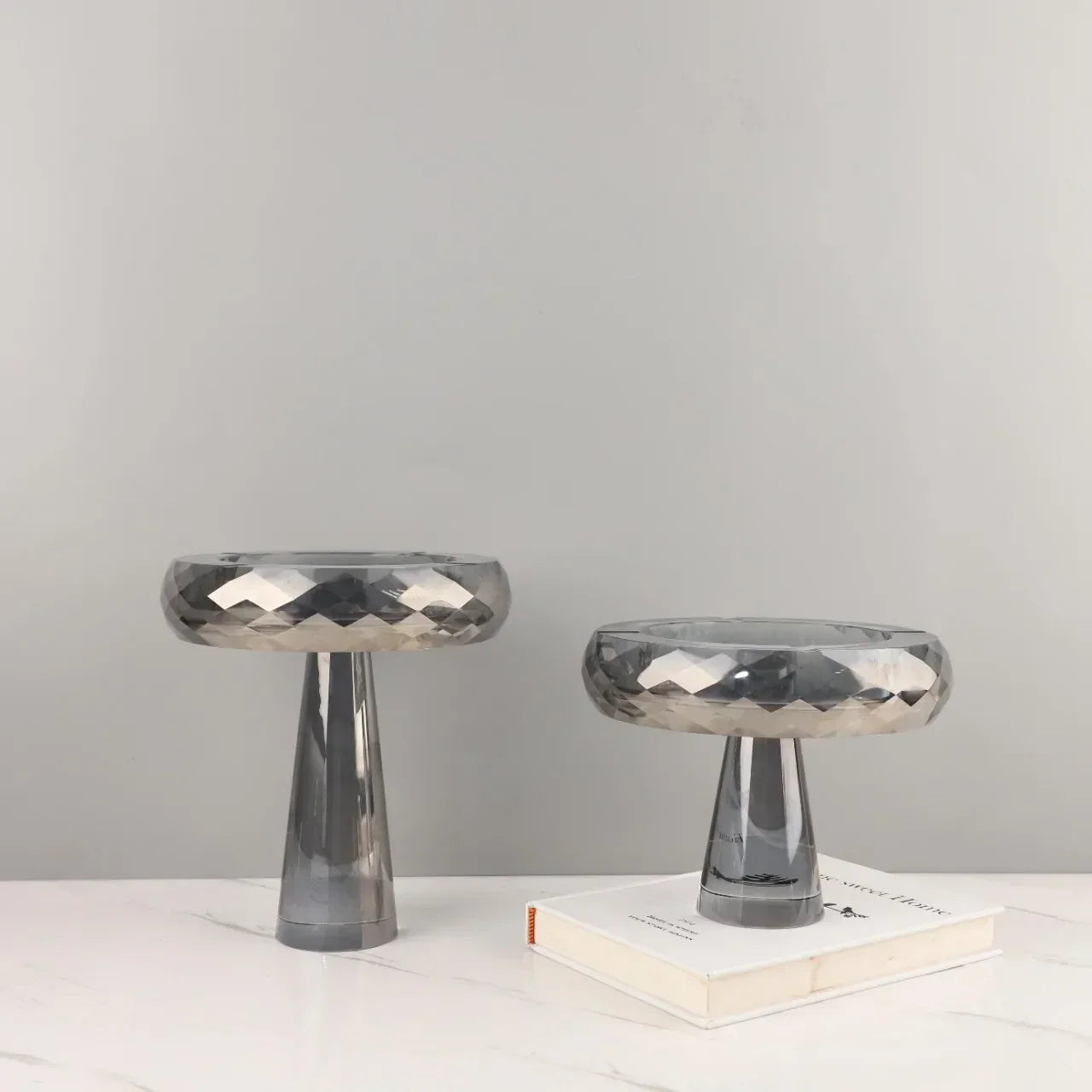 Decorbites™ Geometrische Glas-Frucht-Schale Schmuck-Aufbewahrungstablett Heimdekorationstablett