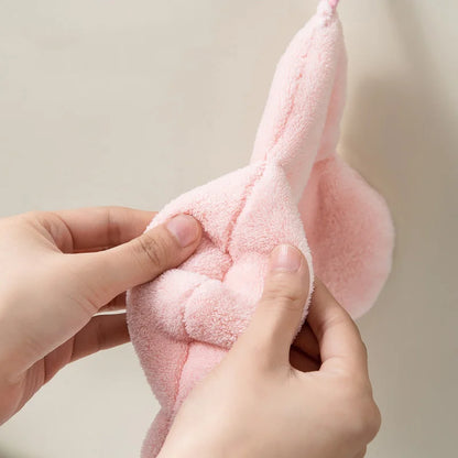 DecorBites™ Coral Fleece Hand Towels: Thick, Breathable, Super Absorbent Dishcloth for Kitchen & Bathroom