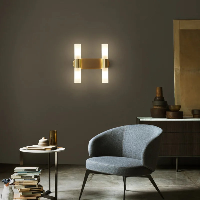 Gold Brass Wall Lamp