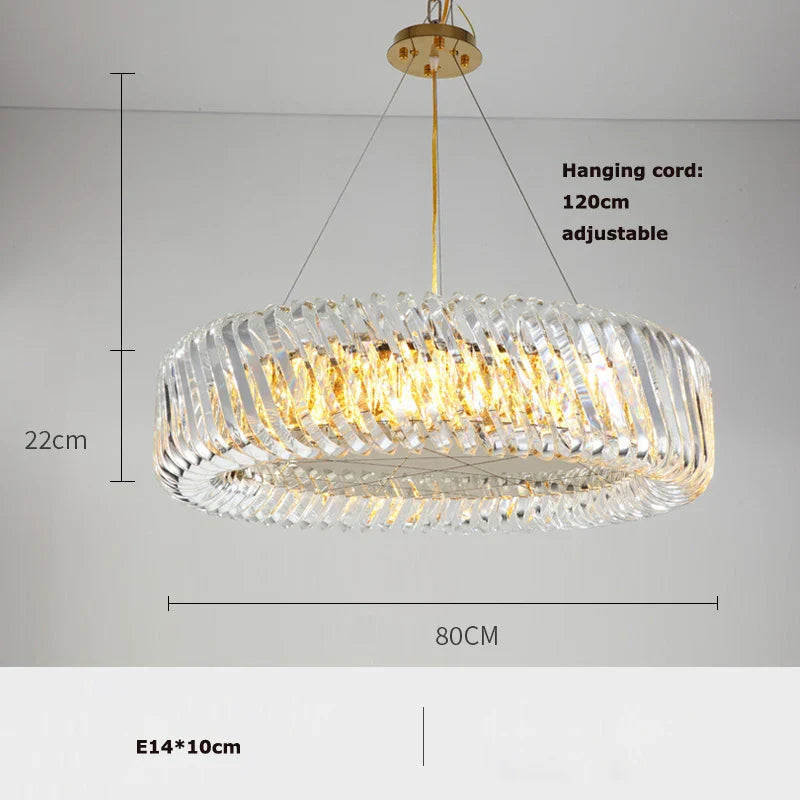 Gold LED Trend Chandelier