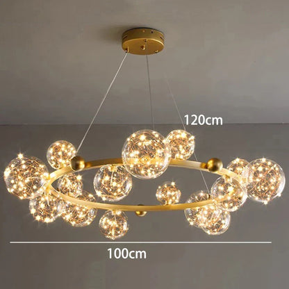 Decorbites™ Kristall-Leuchter: Moderne Treppen-Pendantlampe für Wohnzimmer, Innenbeleuchtung