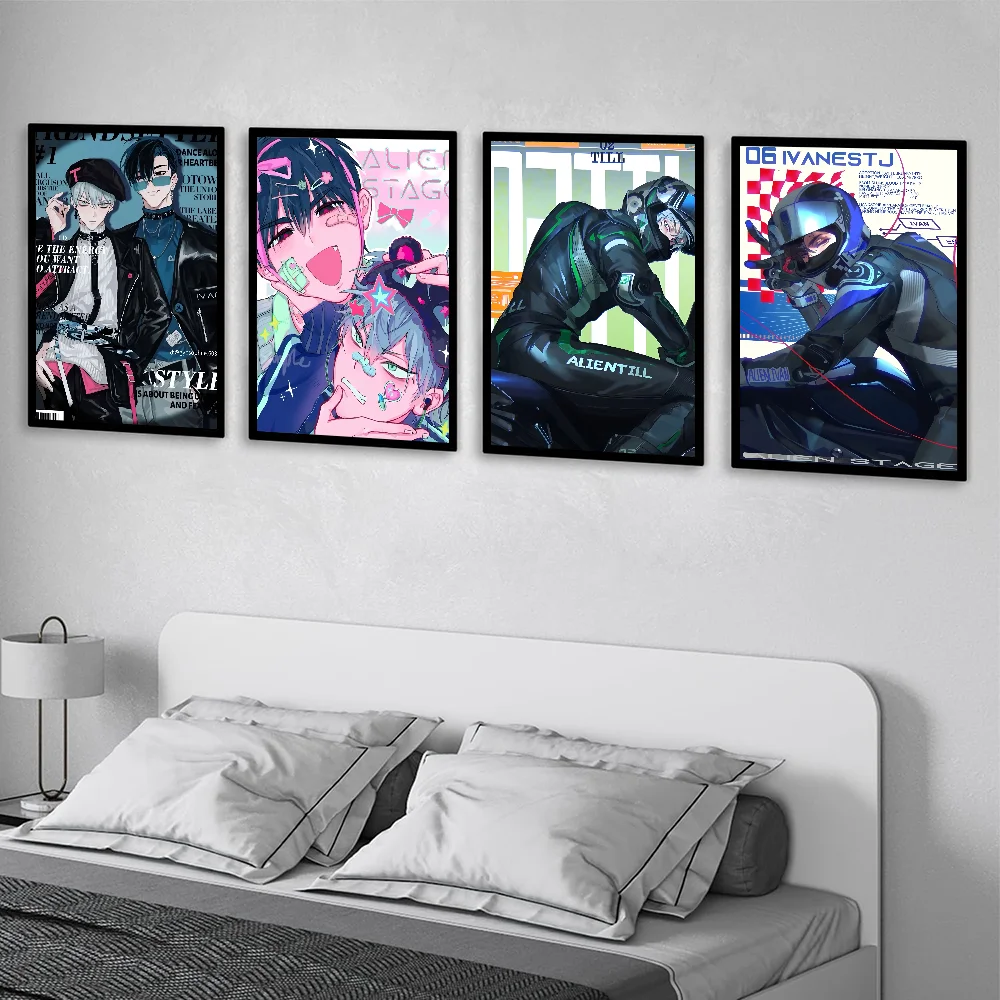 Alien Stage Anime Ivan Till Anime Poster Waterproof Wall Art High Quality Print Posters For Living Bedroom Retro Room Decor Gift