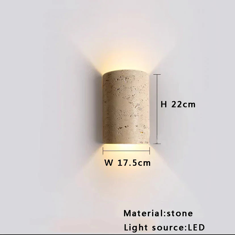 Brown Stone Fabric Lamp