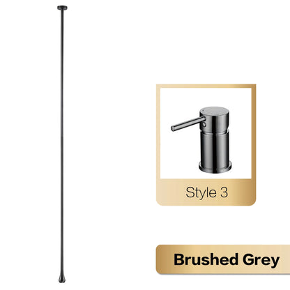 Luxury brushed Gold bathroom Ceiling faucet