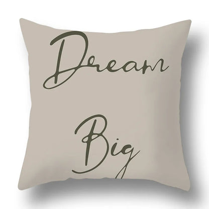 DecorBites™ Green Plants Geometric Print Pillow Cover - Home Sofa Cushion Cover