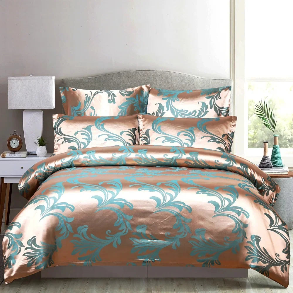 Decorbites™ Jacquard-Luxus-Bettwäsche-Set - King-Size-Daunenbettdecke & Bettdecken - Hochwertige Heimtextilien