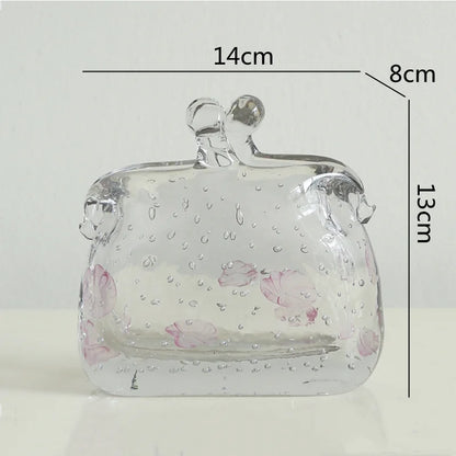 DecorBites™ Clear Glass Vase Hydroponic Terrarium Decor Home Flower Accessories