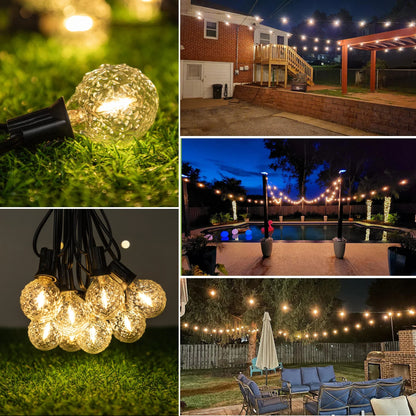 Decorbites™ Dimmbare LED G40 Lichterkette | 50FT 65FT Verbindbare Außen-Feenkette