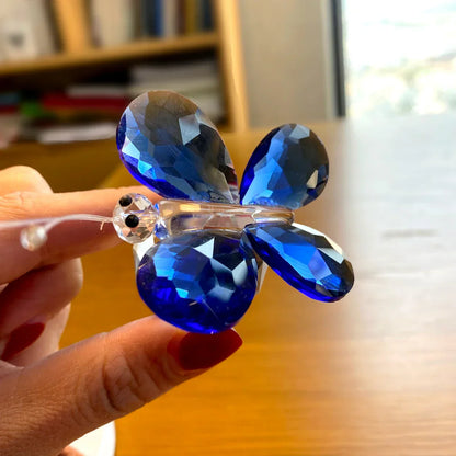 Decorbites™ Kristall-Schmetterlingsfigur Glas-Papiergewicht Skulptur Weihnachtsdekoration Geschenk