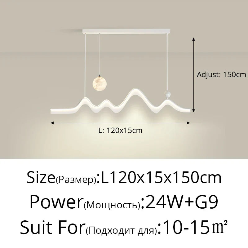 Decorbites™ LED-Kronleuchter: Modernes minimalistisches Pendellicht für Esszimmer, Küche, Hausbeleuchtung