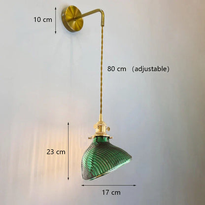 Decorbites™ Grünes Glas LED-Kronleuchter: Minimalistische Messing-Hängeleuchten