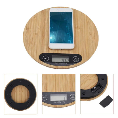 DecorBites™ Digital Kitchen Scale with LCD Display and Tare Function - 5KG Capacity