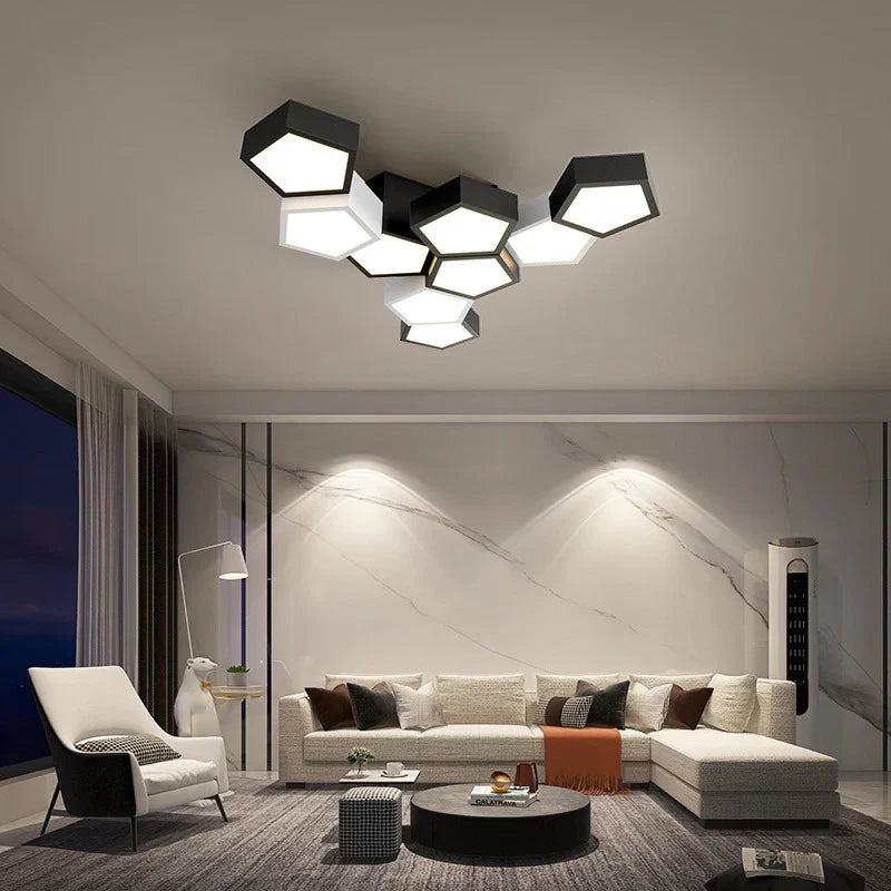 Decorbites™ Geometrische Deckenlampen: Moderne & kreative Leuchten für das Schlafzimmer
