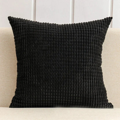 Decorbites™ Kordflanell Maiskorn-Muster Kissenbezug Einheitsfarbe Dekokissen-Hülle 40/45/50/55/60 cm