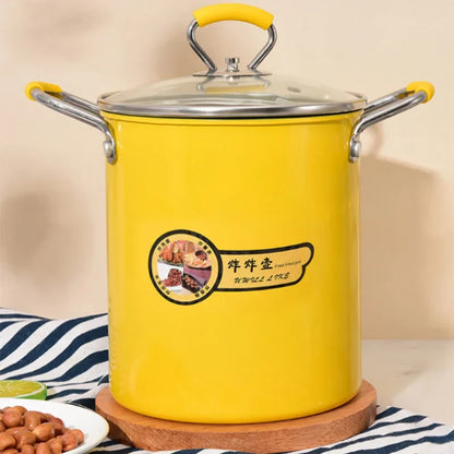 Decorbites™ Fritteuse mit Ölfilter und Deckel: Perfekt für gebratenes Hähnchen, Pommes frites – Küchenelementar