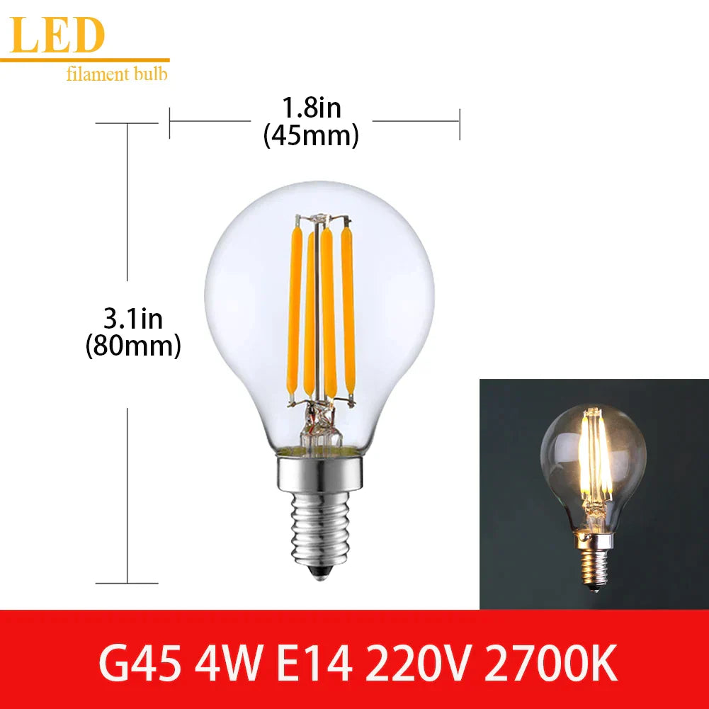 Clear Glass Vintage Bulb