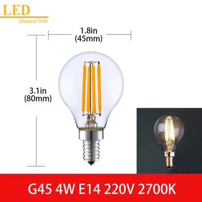 Decorbites™ LED-Filamentlampe Klarer Glas T16 A19 ST64 Dimmbare Vintage-Lampe
