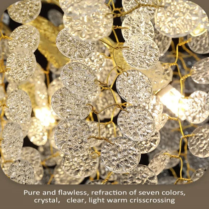 Decorbites™ Gold-Geldbaum-Kristall-Leuchter für Schlafzimmer Wohnzimmer Esszimmer Luxusbeleuchtung